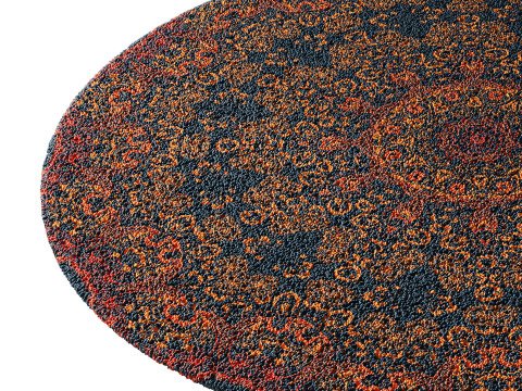 Round carpet 5 Modèle 3D