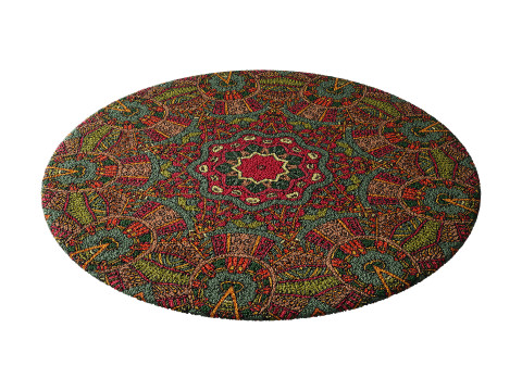 Round carpet 5 Modèle 3D