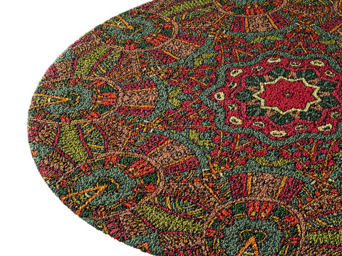 Round carpet 5 Modèle 3D