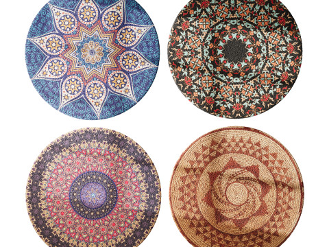 Round carpet 6 Modelo 3D