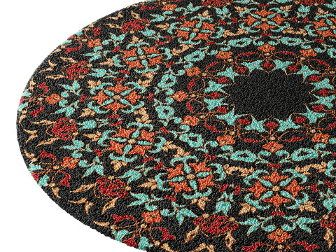 Round carpet 6 Modelo 3D