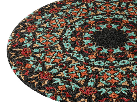 ラウンドカーペット6 3Dモデル