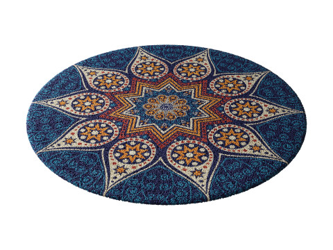 Round carpet 6 Modelo 3D