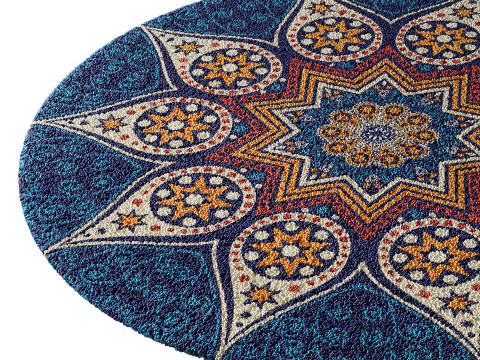 Round carpet 6 Modelo 3D