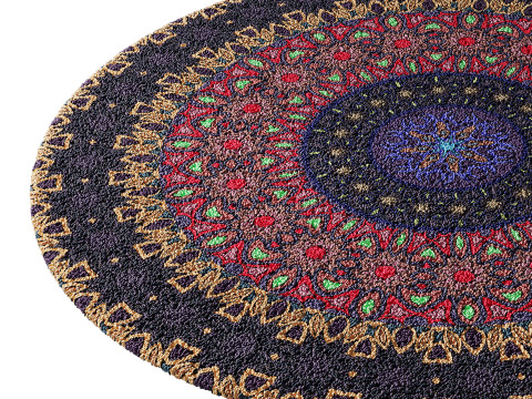 Round carpet 6 Modelo 3D