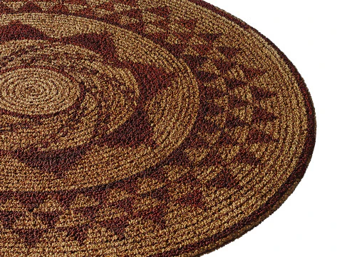 ラウンドカーペット6 3Dモデル