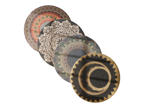 Round carpet 7 3D 모델