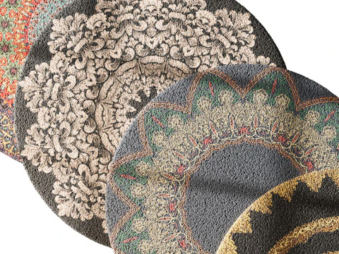 Tappeto rotondo 7 Modello 3D