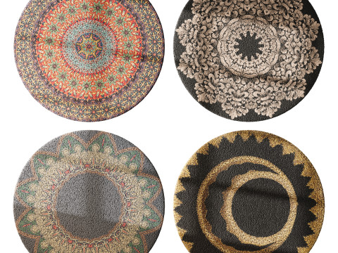 Round carpet 7 3D Модель