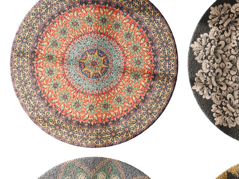 Round carpet 7 3D Модель
