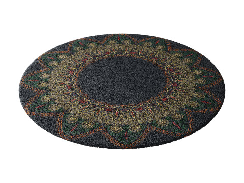Round carpet 7 3D Модель