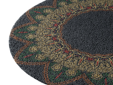 Round carpet 7 3D Модель