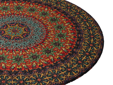 Round carpet 7 3D Модель