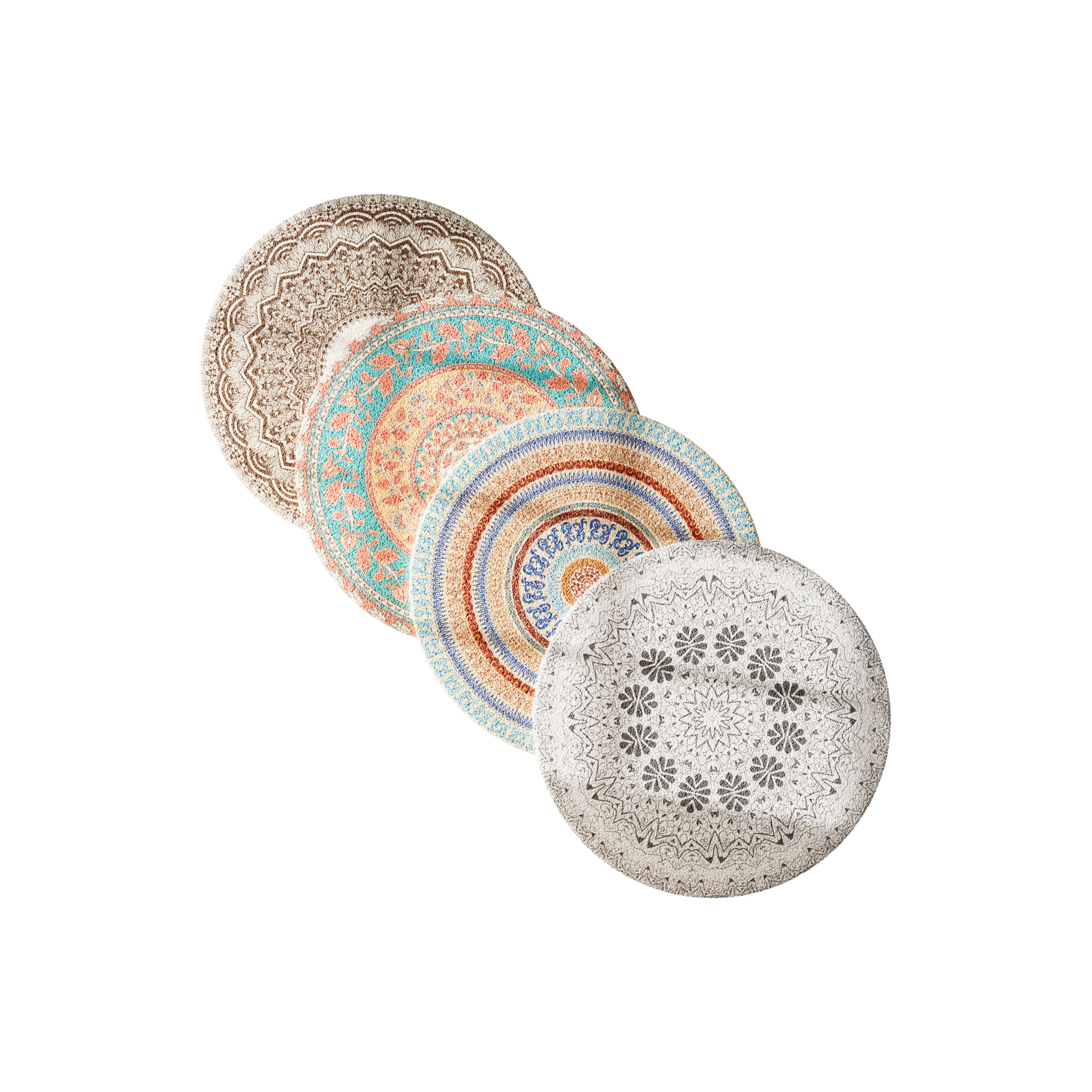 Round carpet 8 3D Model .c4d .max .obj .3ds .fbx .stl .blend 