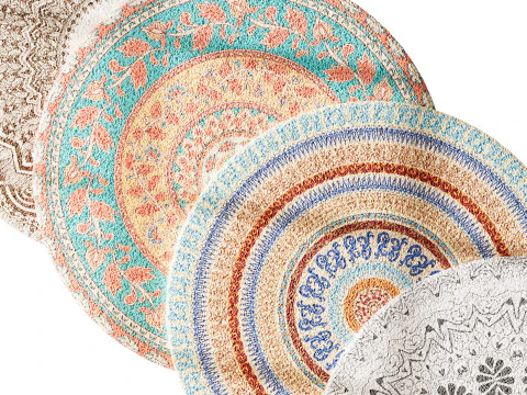 Round carpet 8 3D Model