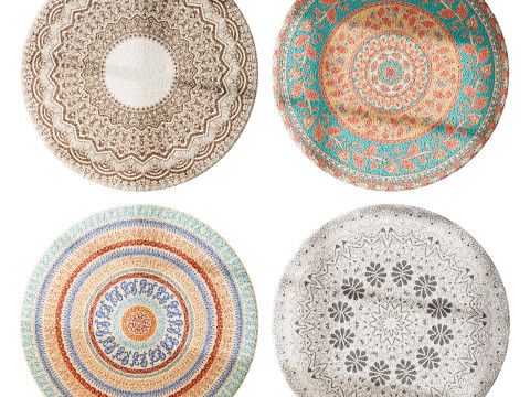 Round carpet 8 Modelo 3D