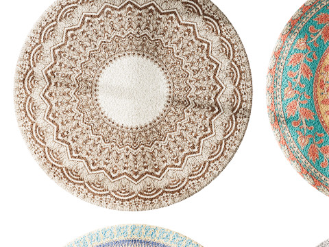 Round carpet 8 Modelo 3D