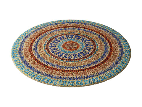 Round carpet 8 Modelo 3D