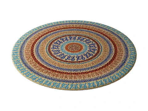 Round carpet 8 3D Model