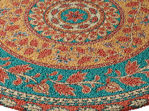 Round carpet 8 3D Model