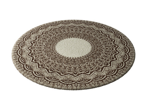 Round carpet 8 Modelo 3D