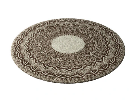 Round carpet 8 3D Model