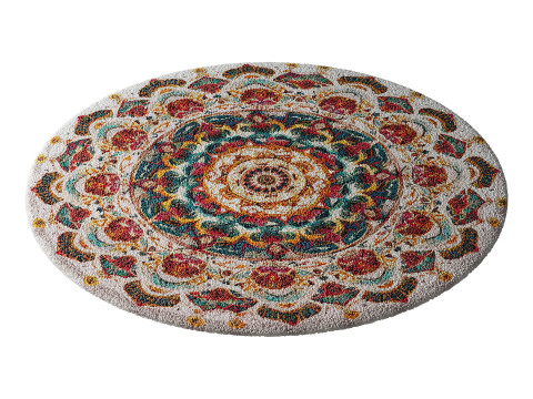 Round carpet 10 3D Model