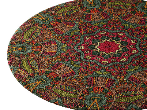 Round carpet 10 3D Model