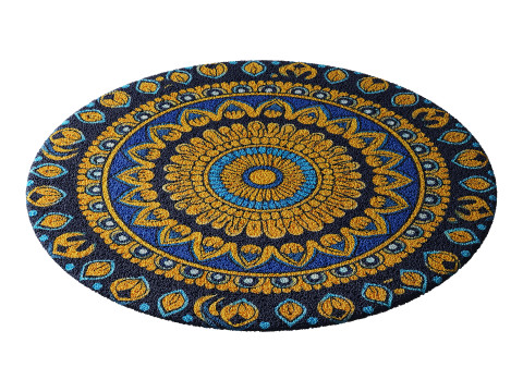 Round carpet 10 3D Model