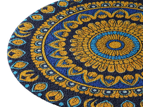 Round carpet 10 3D Model