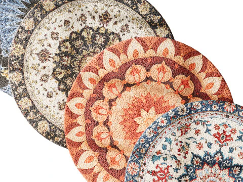 Round carpet 11 3D Model
