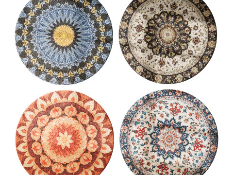 Round carpet 11 3D Model