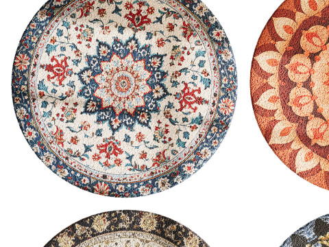 Round carpet 11 3D Модель