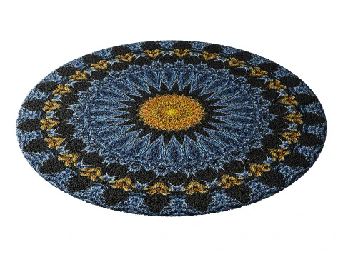 Round carpet 11 3D Model