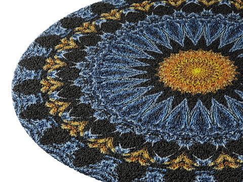 Round carpet 11 3D Модель