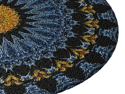Round carpet 11 3D Model