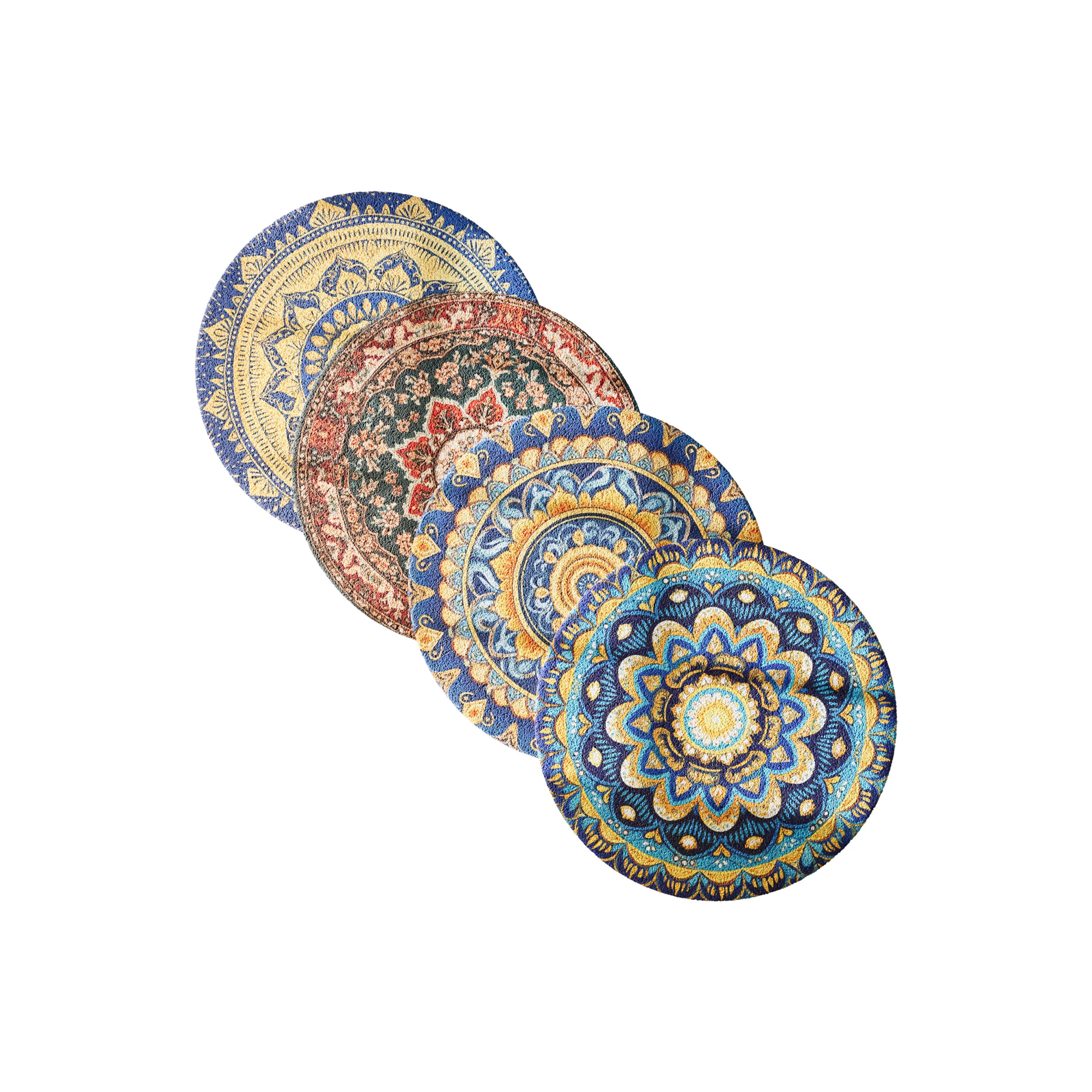Round carpet 12 3D Model .c4d .max .obj .3ds .fbx .stl .blend 