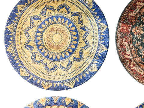 Round carpet 12 Modelo 3D