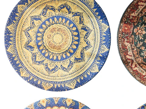 Round carpet 12 3D Model