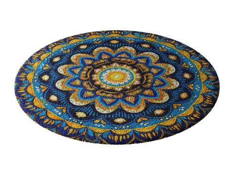 Round carpet 12 3D Model