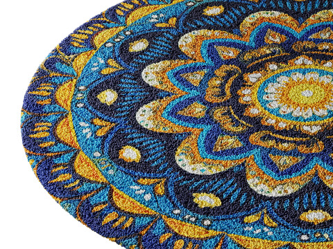 Round carpet 12 Modelo 3D