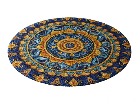 Round carpet 12 3D Model