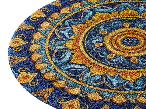 Round carpet 12 3D Model
