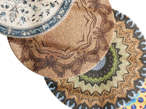 Round carpet 13 3D Model