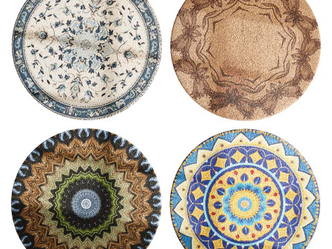 Round carpet 13 3D Model