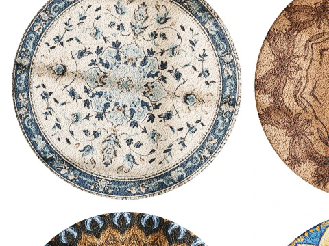 Round carpet 13 3D Model