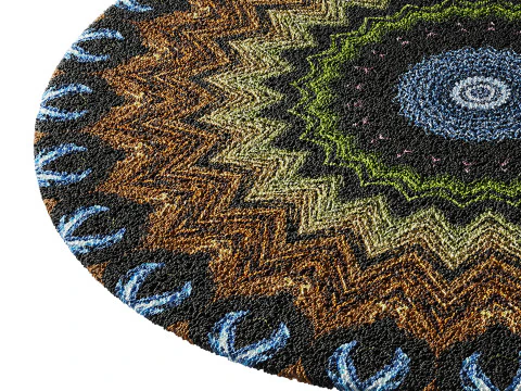 Round carpet 13 3D Model