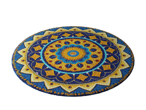 Round carpet 13 3D 模型