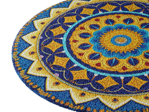 Round carpet 13 3D Model