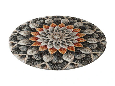 Round carpet 14 3D Model